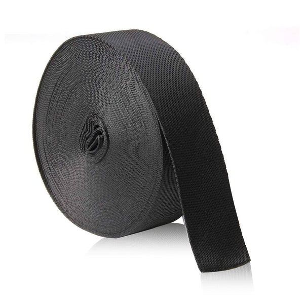 JIAKAI 1 inch Wide 10 Yards Nylon Heavy Duty Webbing Strap,Polypropylene Heavy Straps for Bags, Hammocks, Outdoor Climbing and DIY Making Luggage